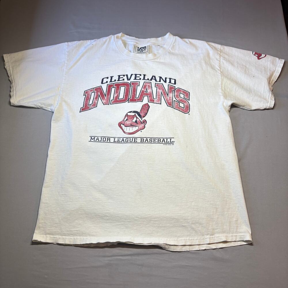 Vintage 90s cleveland indians baseball t shirt